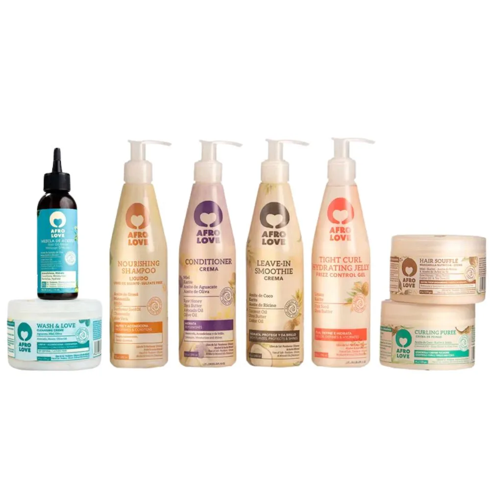 Pack Afro Love Completo Champú Nourishing + Gel Tigth Curl Pack Afro Love Completo Champú Nourishing + Gel Tigth Curl